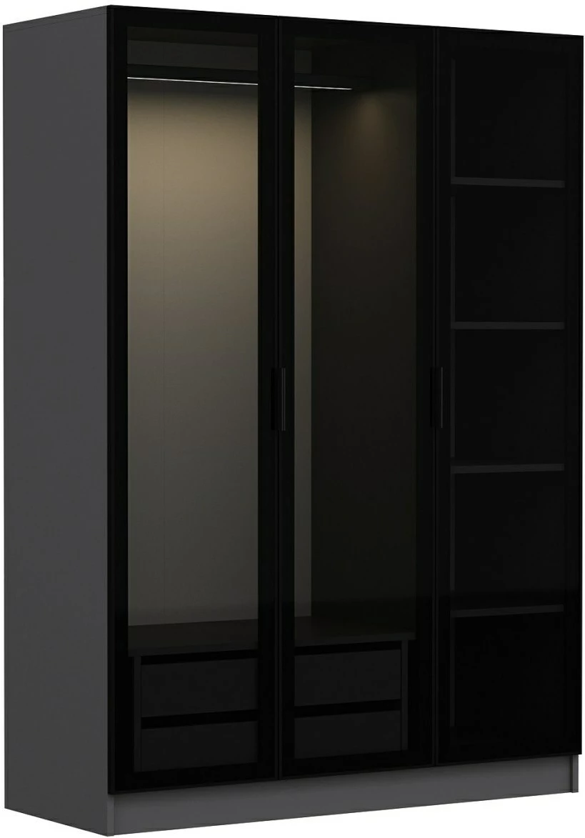 Dollap Hanah Home, Kale, antracit e zi, 2272