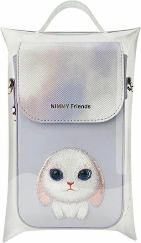 Çantë telefoni Nimmy Big Eyed Pet 2.0 Rabbit, vjollcë