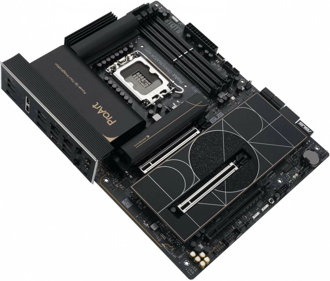 Pllakë amë Asus ProArt Z890-CREATOR WIFI, Intel Z890, LGA1851, DDR5, PCIe 5.0, Wi‑Fi 7, ATX, e zezë/ari, set me aksesorë