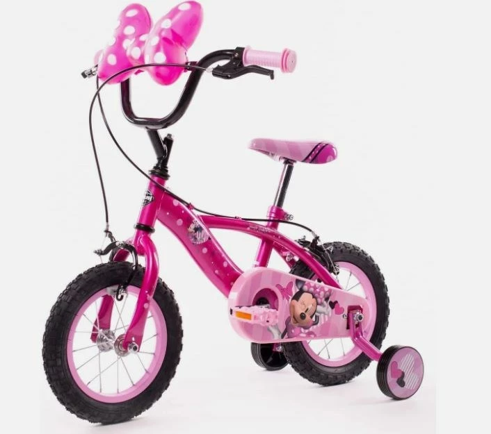 Biçikletë fëmijësh Huffy Disney Minnie 12", 4 rrota, e kuqe