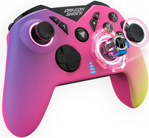 Kontroller DragonShock Nebula Pro wireless për Nintendo Switch, Bluetooth, USB-C, LED, 550mAh, multicolor