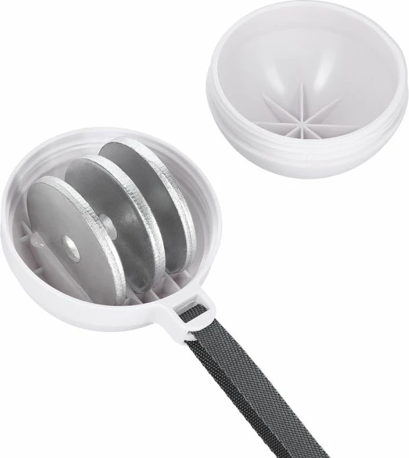 Hula hop HMS HHM16 me magnet dhe peshë, i bardhë me numërues