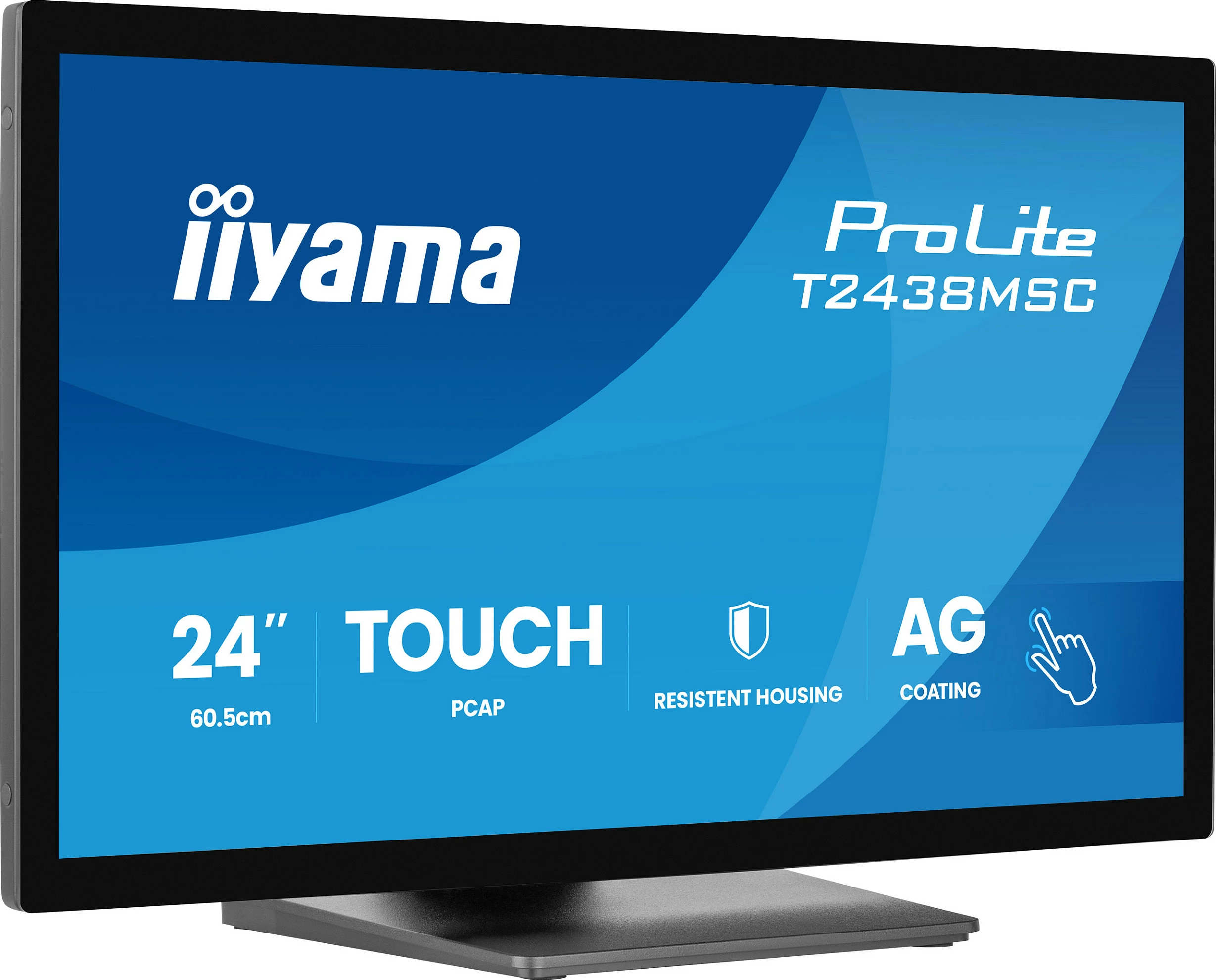 Monitor touch iiyama ProLite T2438MSC-B2 24" Full HD IPS, 10-point, USB hub, i zi