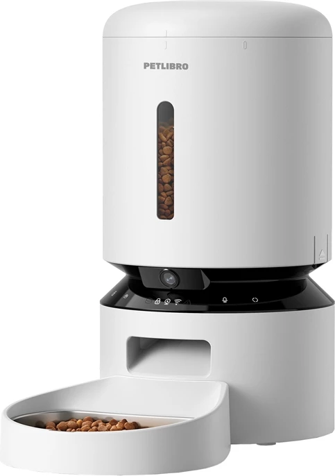 Shpërndarës ushqimi për kafshë Petlibro Granary PL-AF203-34W, 5L, me kamerë, i bardhë