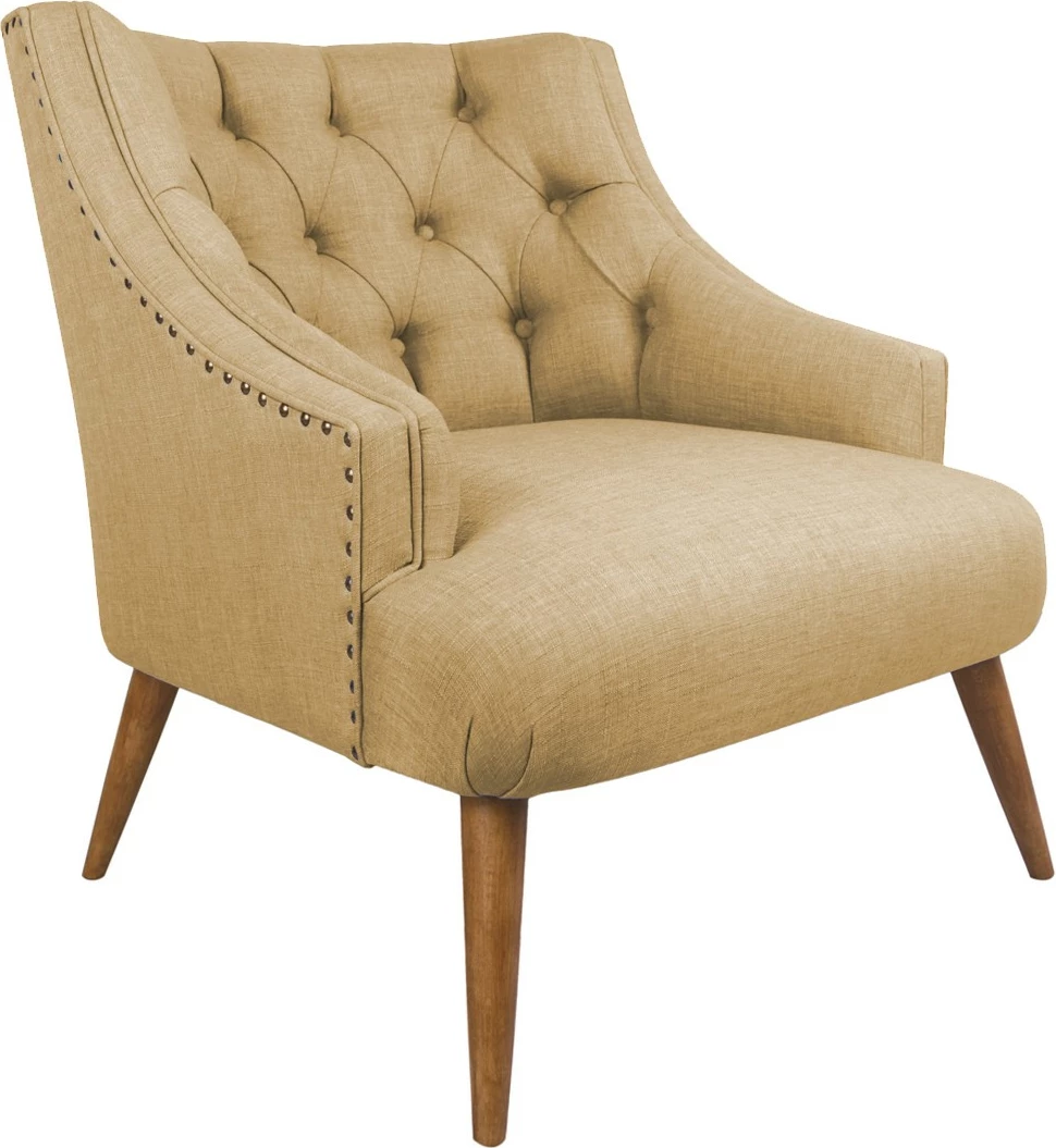 Karrige krahu Lamont, ngjyrë kafe e çelët, Atelier del Sofa
