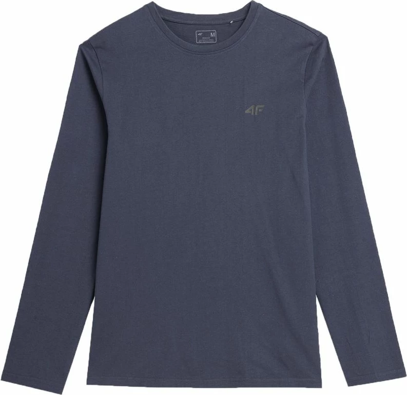 Këmishë me mëngë të gjata për meshkuj 4F, ngjyrë blu të errët