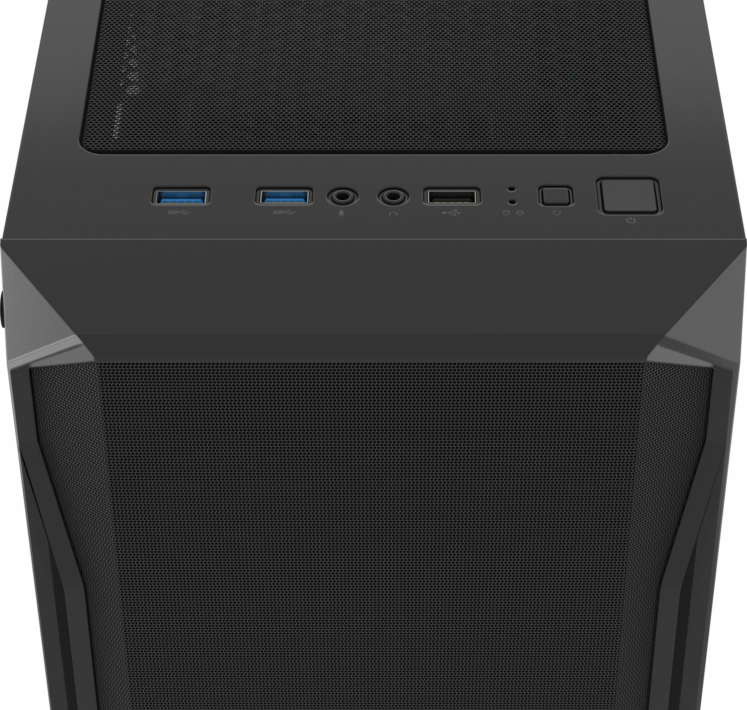 Kasë Fury Shobo SH4F (NFO-2152) Midi Tower ATX/mATX/Mini-ITX, 4x120mm PWM, tempered glass, pa PSU, e zezë