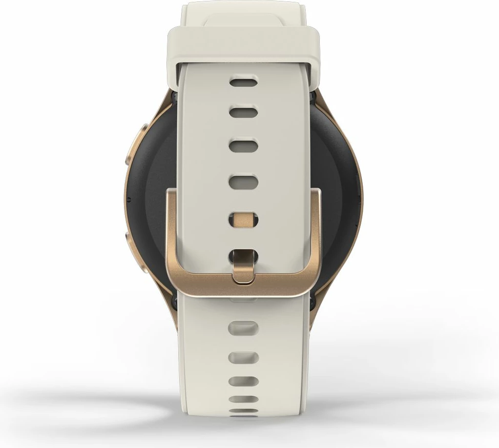 Smartwatch Hama 8900 GPS AMOLED 1.32", rrip silikoni bezhë, Gold