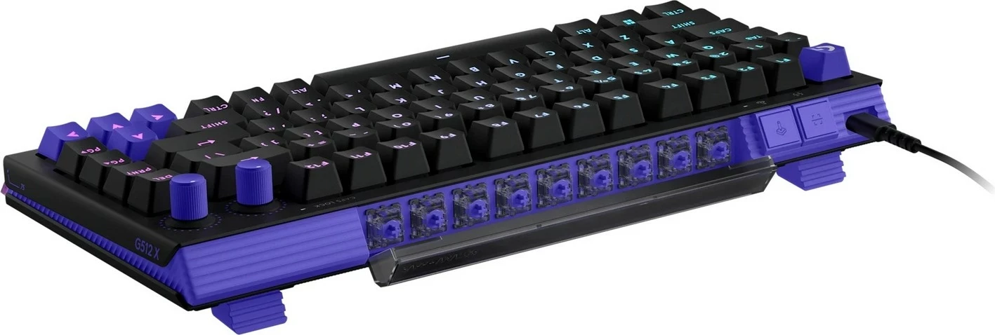 Tastierë gaming Logitech G512 X, 75%, magnetike-mekanike, RGB, me kabllo, e zezë