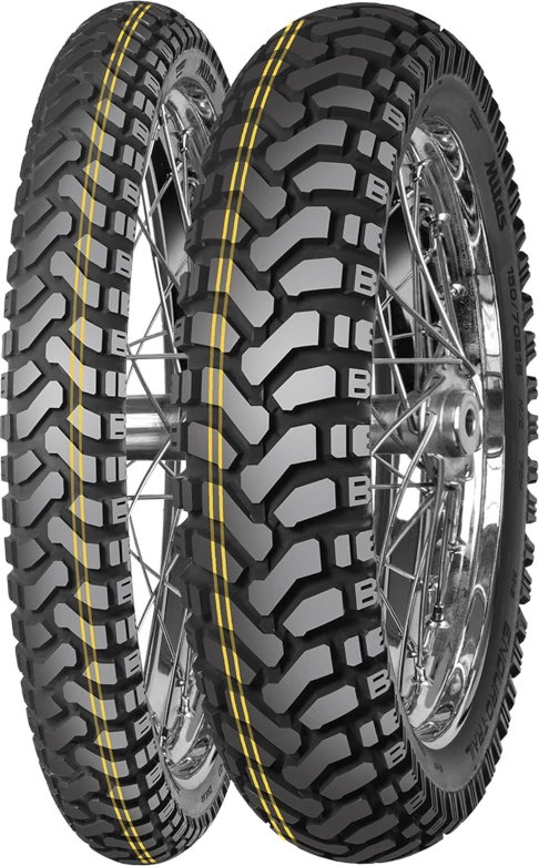 Gomë motoçiklete Mitas Enduro Trail Dakar 150/70B18 70H TL/TT mbrapa (R), 2 shirita të verdhë