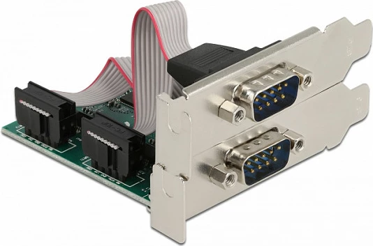 Kartë zgjerimi PCIe DeLOCK, 2x RS-232 Serial, PCIe 2.0, Low Profile