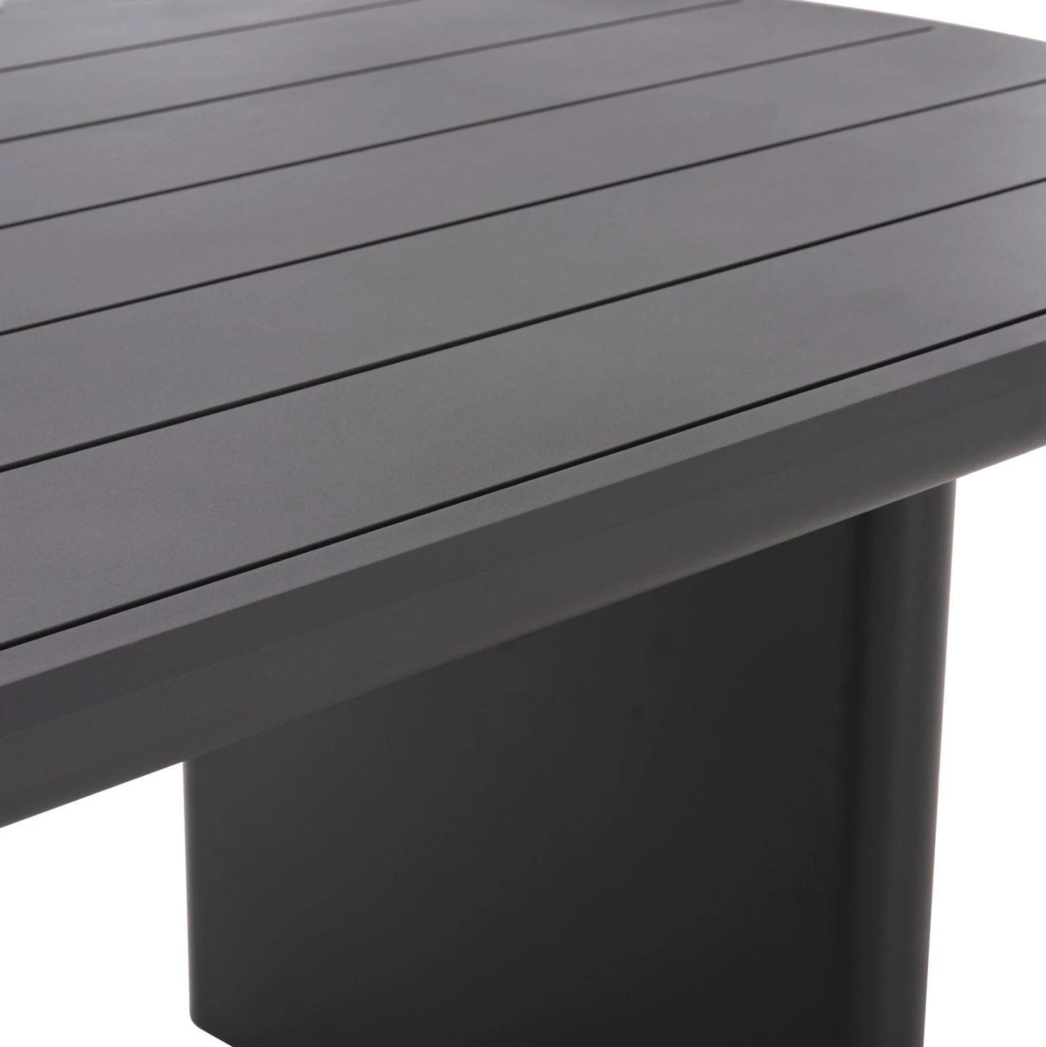 Tavolinë ovale për ngrënie jashtë, alumini gri, ABSOLUTION CD6464.01, 260x108x75cm