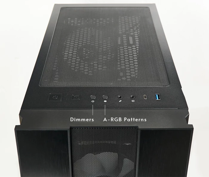 Kasë CHIEFTEC HUNTER 2 GS-02B-OP Midi Tower ATX, A-RGB, USB Type-C, e zezë
