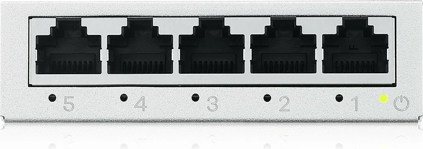 Switch rrjeti Zyxel GS-105BV5, 5 porta Gigabit Ethernet, i argjendtë