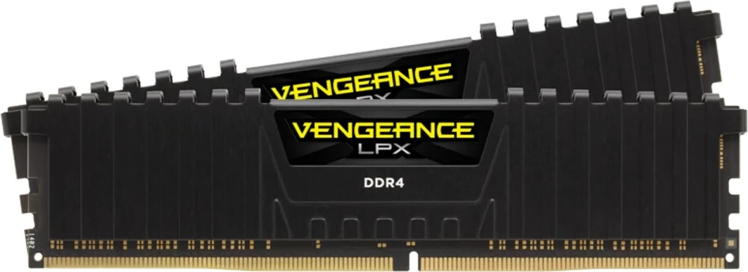 RAM Memorje DDR4, Corsair Vengeance LPX CMK16GX4M2Z2666C16, 16GB (2x8GB) 2666 MHz CL16, e zezë, set 2