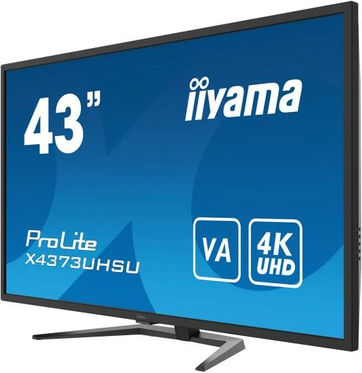 Monitor iiyama ProLite X4373UHSU-B1 43" 4K UHD VA PbP USB hub e zezë