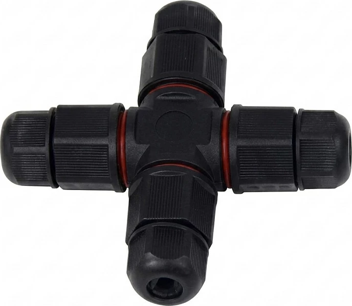 Lidhës kabllo LED Miboxer SYS Series X, 4-drejtimësh, i zi