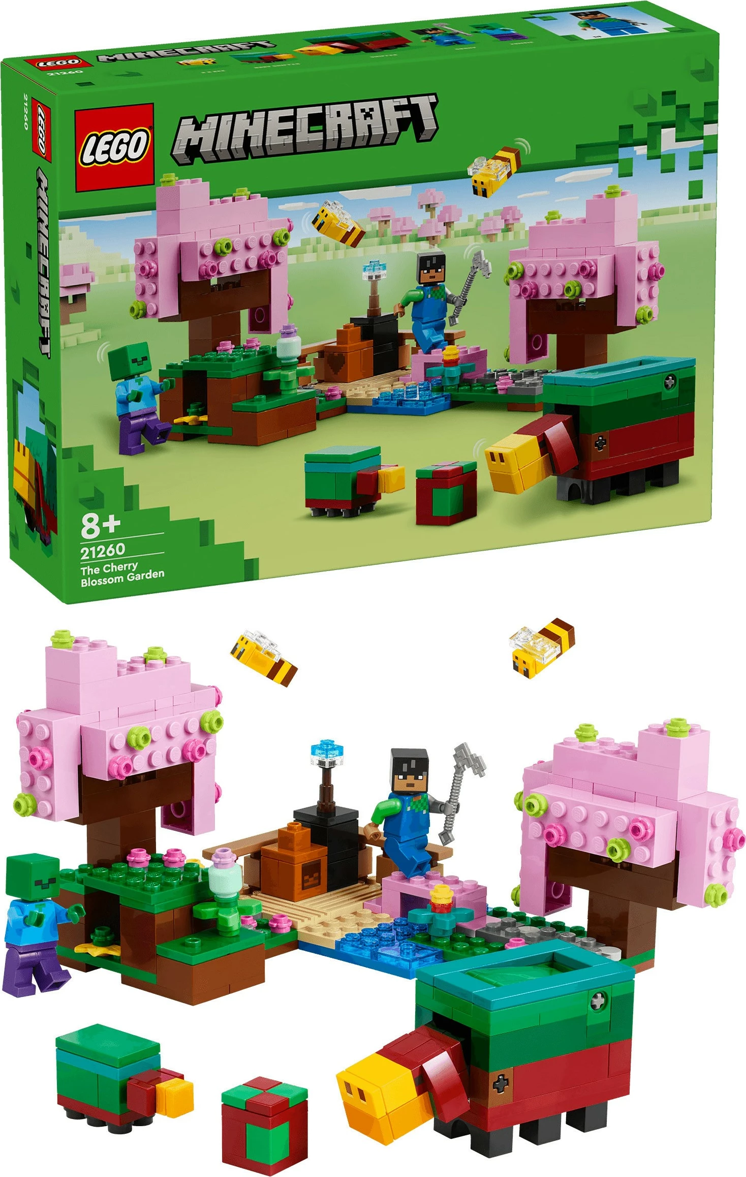 Set ndërtimi LEGO Minecraft 21260, 304 pjesë, multikolor