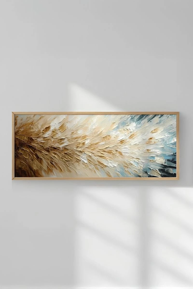 Pikturë dekorative me kornizë, Wallity, Artsmdfyty27-50120, shumëngjyrëshe, 50x120cm