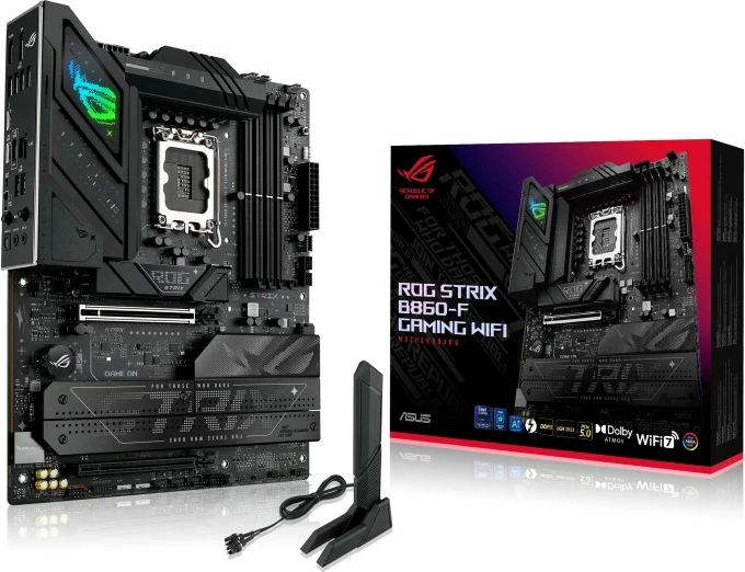 Pllakë amë Asus ROG STRIX B860-F GAMING WIFI, ATX, 4x DDR5, LGA1851, e zezë