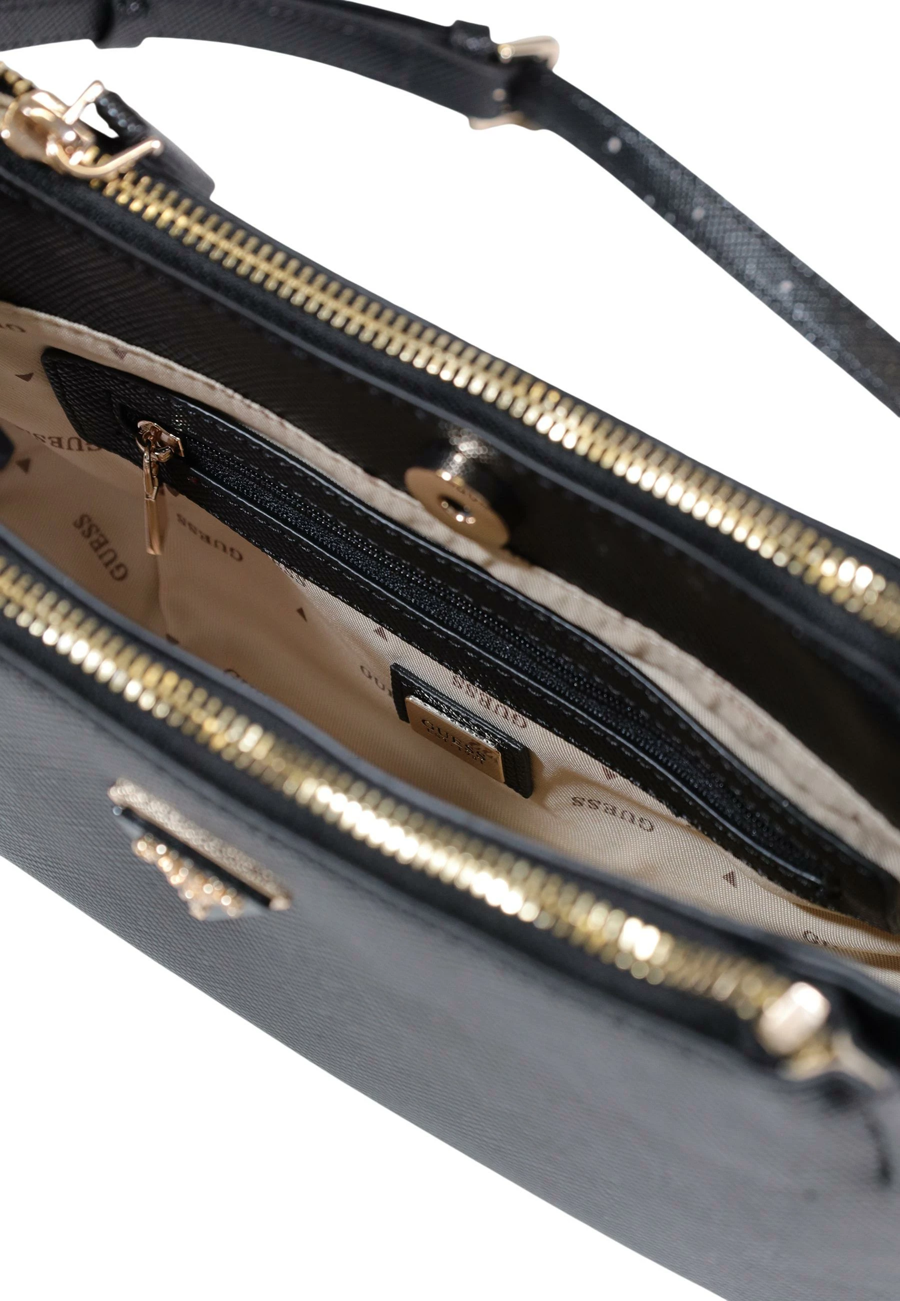 Çantë crossbody për femra Guess Noelle II 3 Comp HWZG96 72730, e zezë