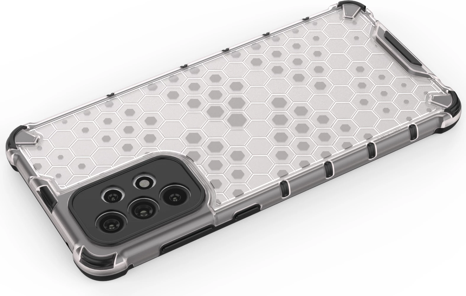 Mbështjellës Hurtel Honeycomb për Samsung Galaxy A73, transparent