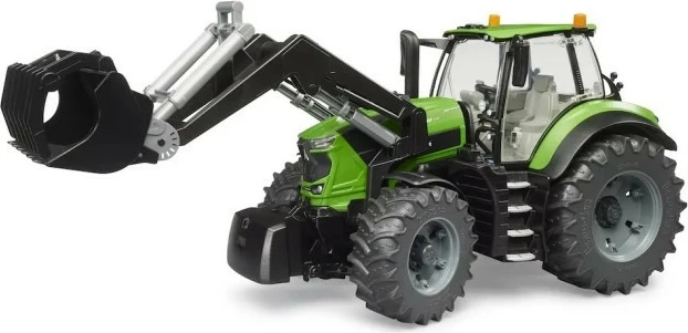 Traktor lodër BRUDER Deutz 8280 TTV me ngarkues përpara, 1:16, i gjelbër