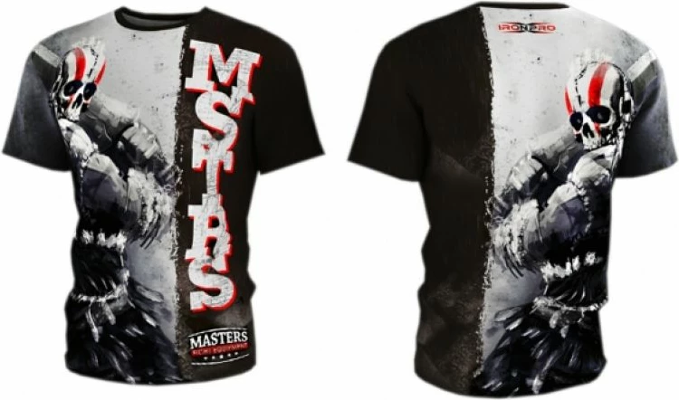 Fanellë stërvitjeje Masters Fightwear 'Warrior' për meshkuj, e zezë dhe gri [Madhësia: XL]