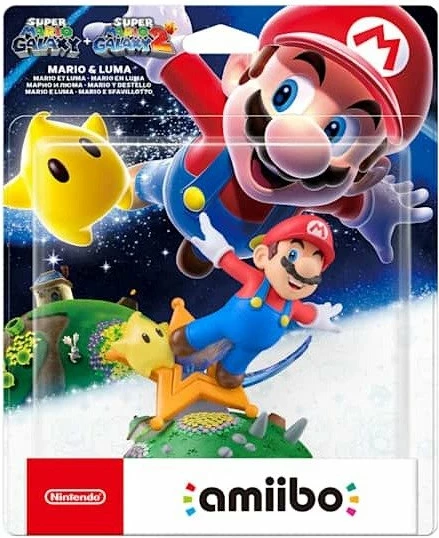 Figurinë amiibo Nintendo Super Mario Galaxy Mario & Luma 7 cm PVC, multicolor, 1 copë