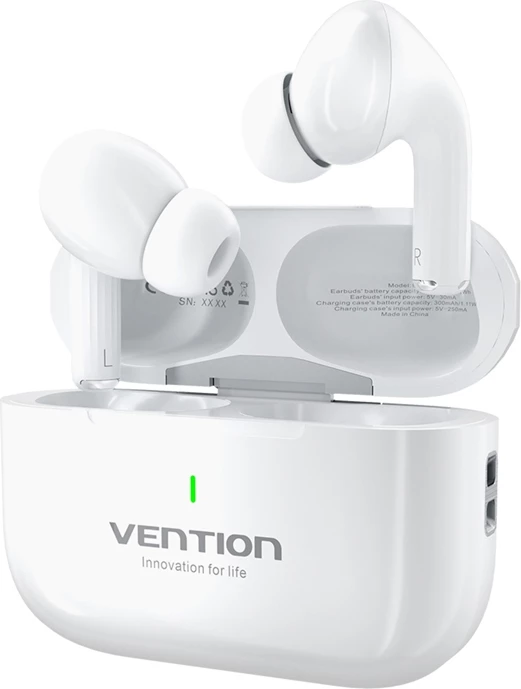 Kufje TWS Vention Echo Lite E11, të bardha