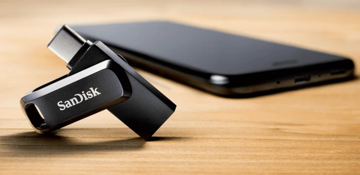 USB memorje SanDisk Ultra Dual Drive Go SDDDC3-064G-G46 64GB USB-C/USB-A USB 3.2 Gen 1 e zezë