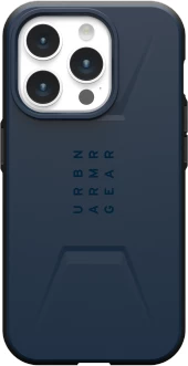 Mbështjellës UAG Civilian MagSafe për iPhone 15 Pro, Blu e errët