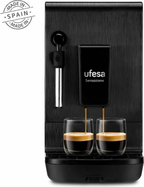 Makinë automatike kafeje UFESA Sensazione CMAB200.101 GC, 1.4L, 20 bar, touchscreen, e zezë