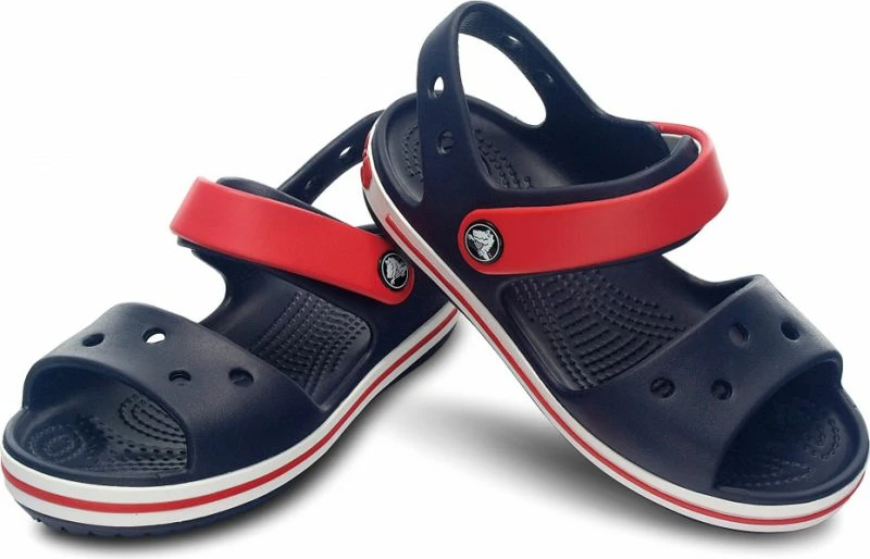 Papuqe për fëmijë Crocs Crocband Sandal, të kuqe dhe blu marine