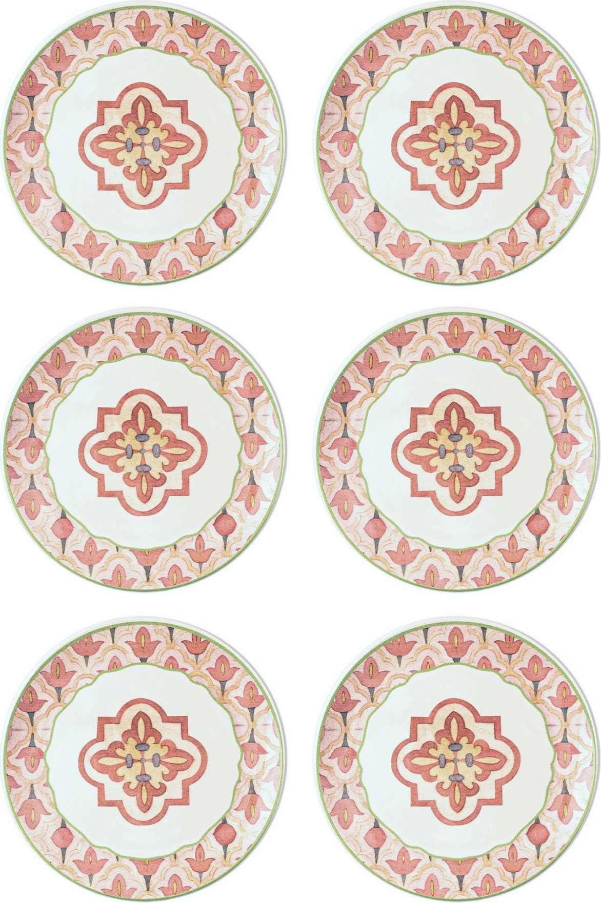 Set pjatash ëmbëlsirash qeramike (6 copë), Hermia, DVT0002