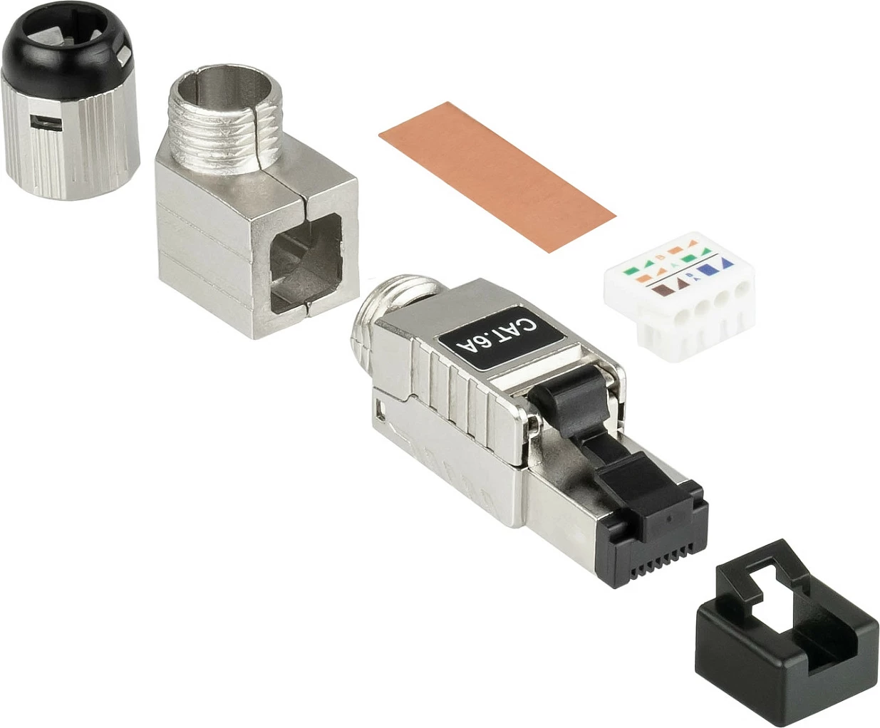 Konektor RJ45 GoodConnections Alcasa GC-N0165, Cat6, S/UTP (STP), 26/1, straight/angled, alumin