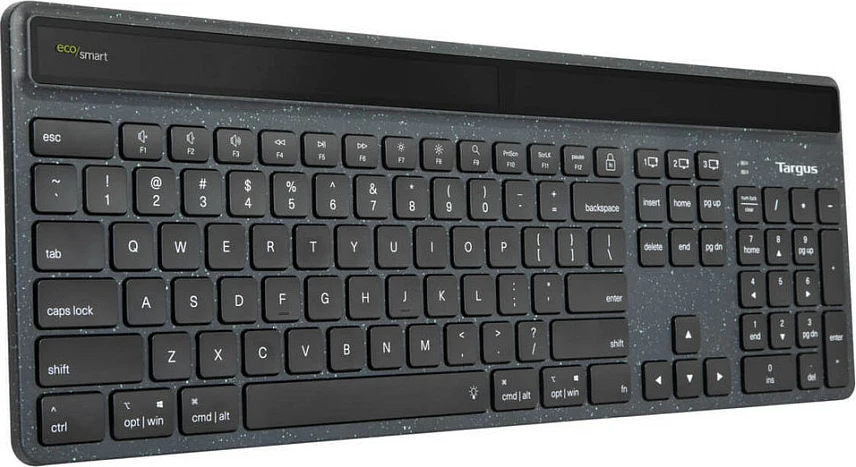 Tastierë wireless Targus ECOSMART, full-size, Bluetooth, ndriçim LED, e zezë