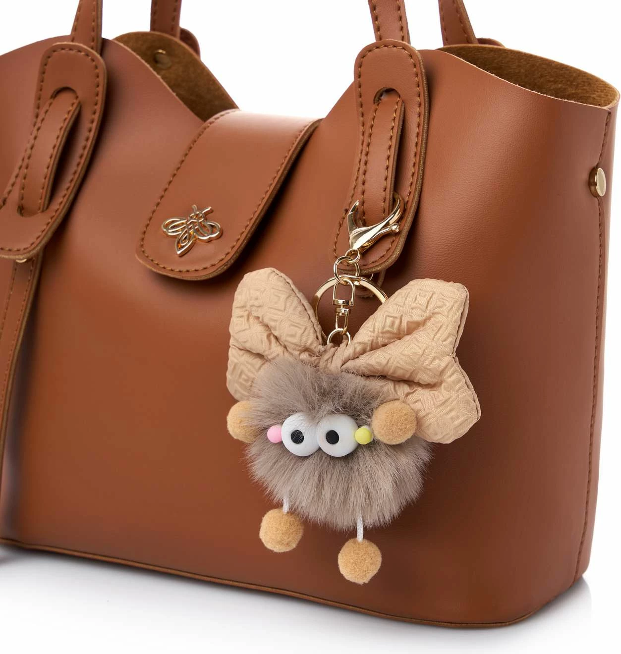 Çantë krahu Lucky Bees, ngjyrë tan