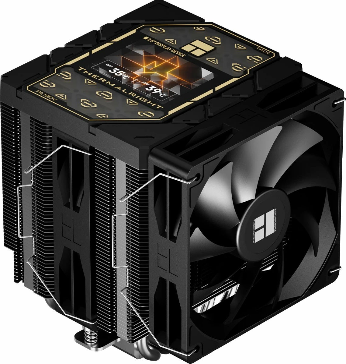 Ftohës CPU Thermalright Peerless Assassin 120 Vision, ventilator 120 mm, ekran LCD 2.8\", 6 heatpipes, i zi