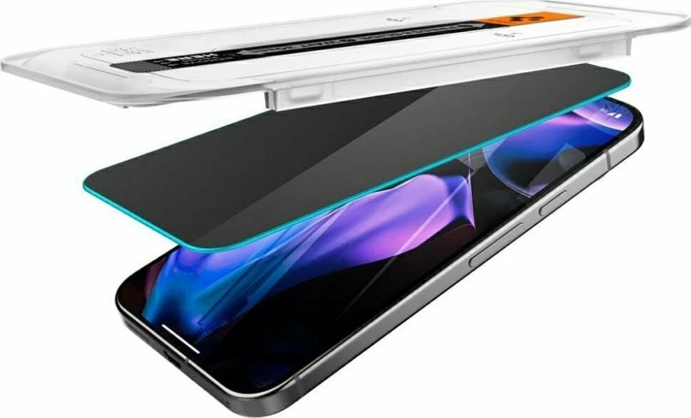 Xham i kalitur privatësie Spigen Glas.TR EZ FIT për Google Pixel 9/9 Pro 9H, 2 copë