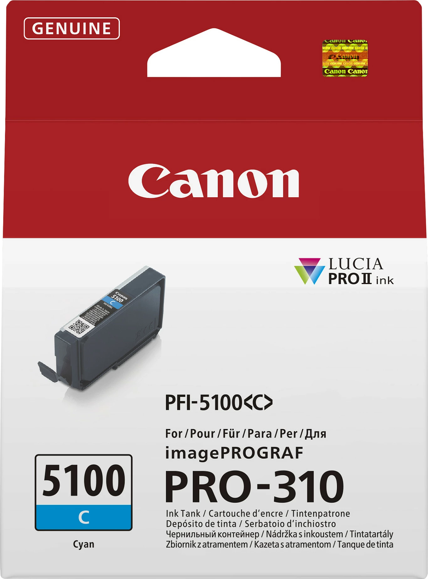 Kartrixh boje Canon PFI-5100 C, 14.4 ml, Cyan