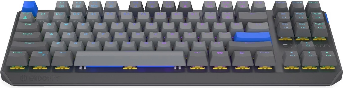 Tastierë mekanike wireless Endorfy Thock V2 TKL, RGB, 87 taste, gri