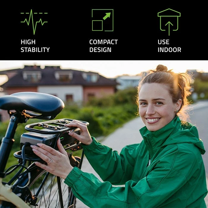 Karikues Qoltec 50760 për bateri e-bike, i zi