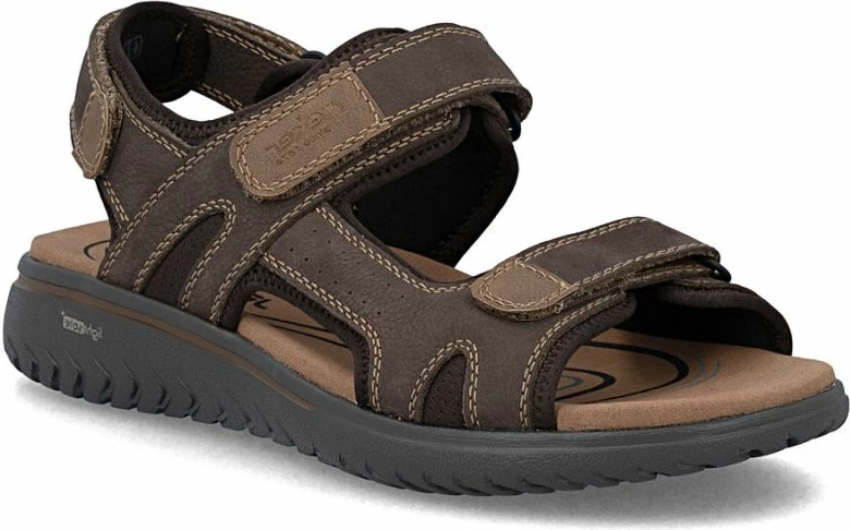 Sandale lëkure për meshkuj Rieker 26450-26, kafe