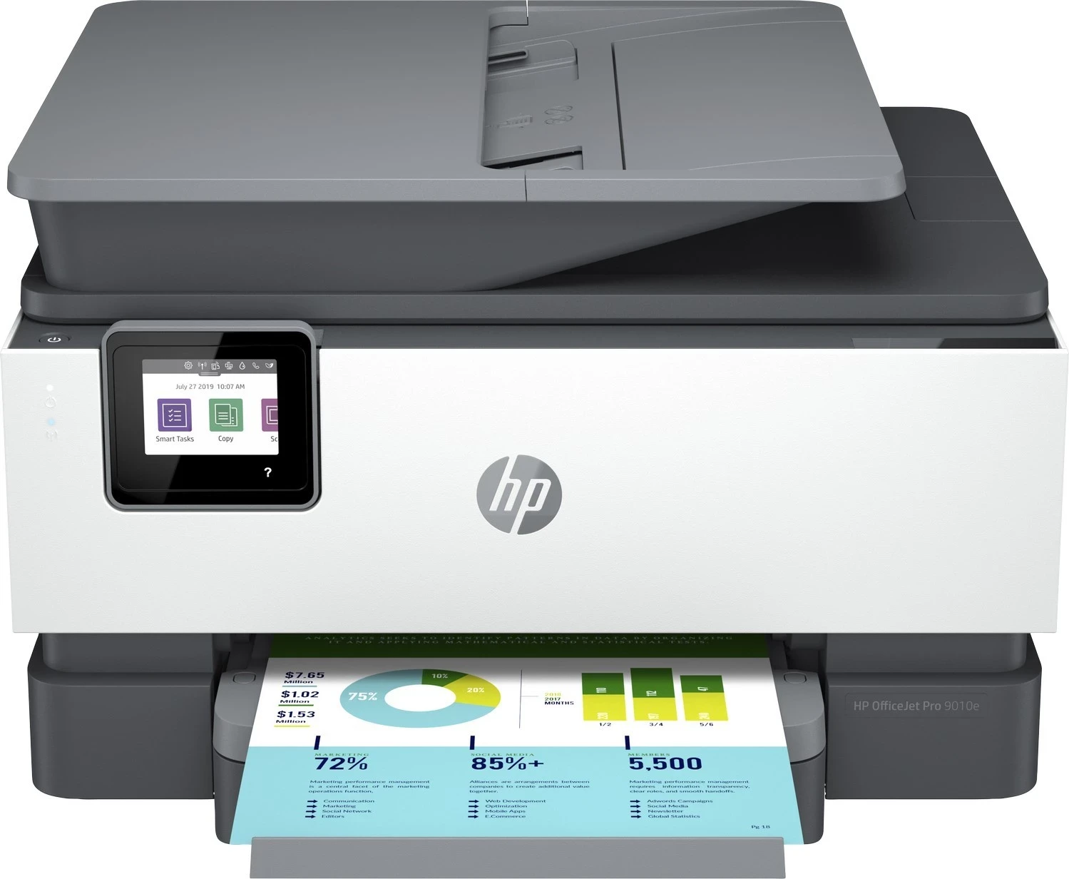 Printer HP OfficeJet Pro 9010e Duplex ADF, Wi-Fi, i bardhë / i zi
