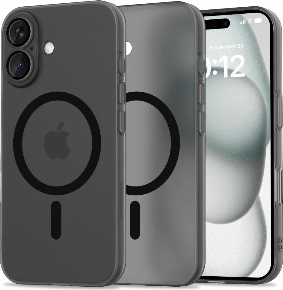 Mbështjellës Tech-Protect MagSlim MagSafe për iPhone 16, i zi
