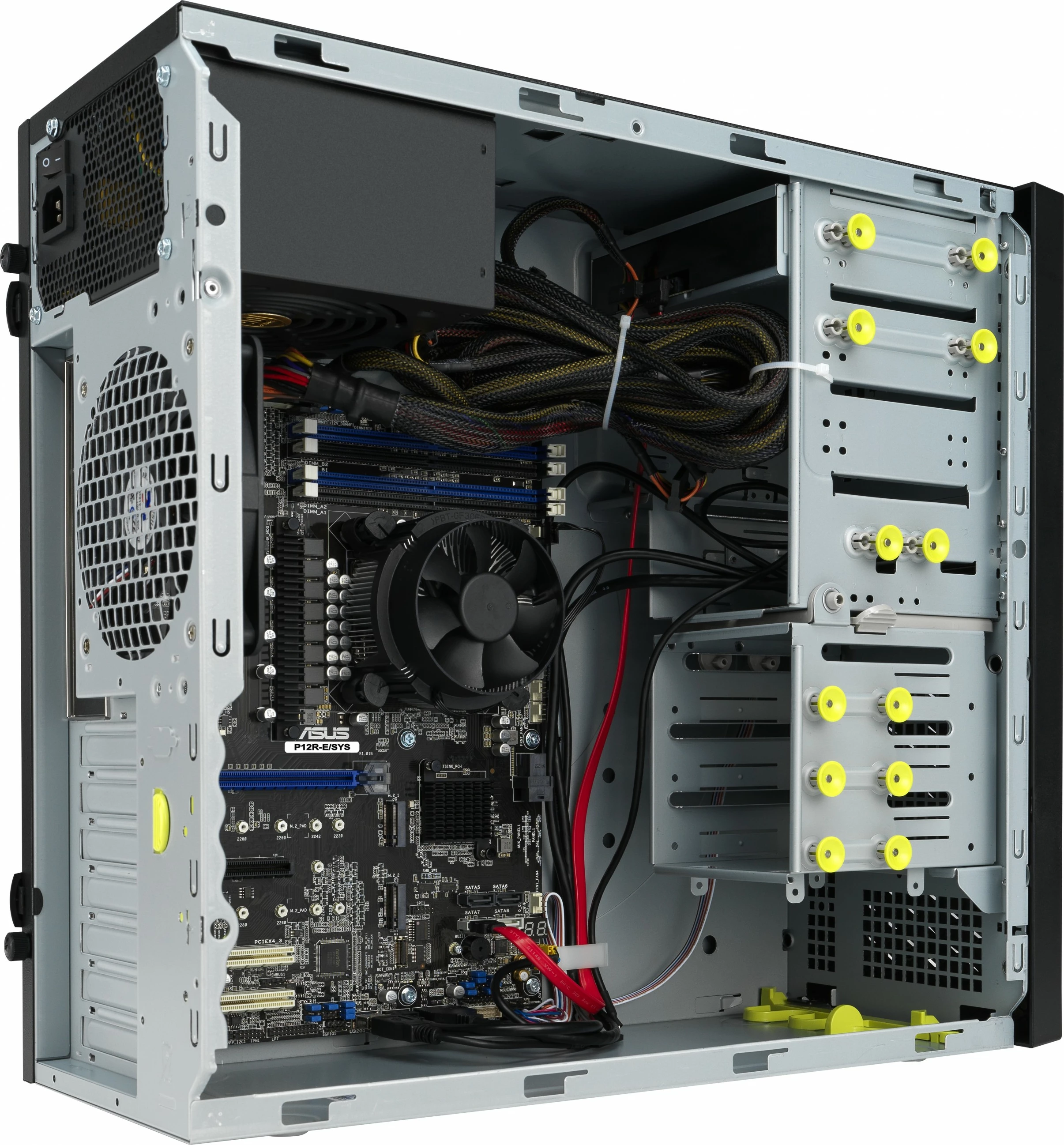 Kasë server ASUS TS100-E11-PI4 barebone 300W, e zezë