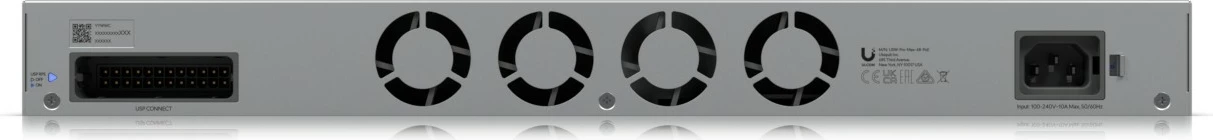 Switch Ubiquiti USW-PRO-MAX-48-POE, L3, 2.5G Ethernet, PoE, Rack mounting