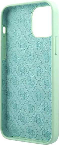 Mbështjellës Guess GUHCP12SLSLMGGN për iPhone 12 mini 5.4", silikon, e gjelbër