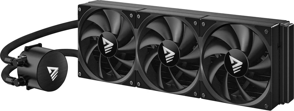 Ftohës me ujë për procesor Savio NOX 360 MM, 3 ventilatorë 12 cm, për Intel Core i7, Alumini, i zi